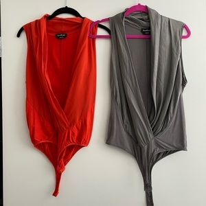 Bundle BeBe Plunging Bodysuits
